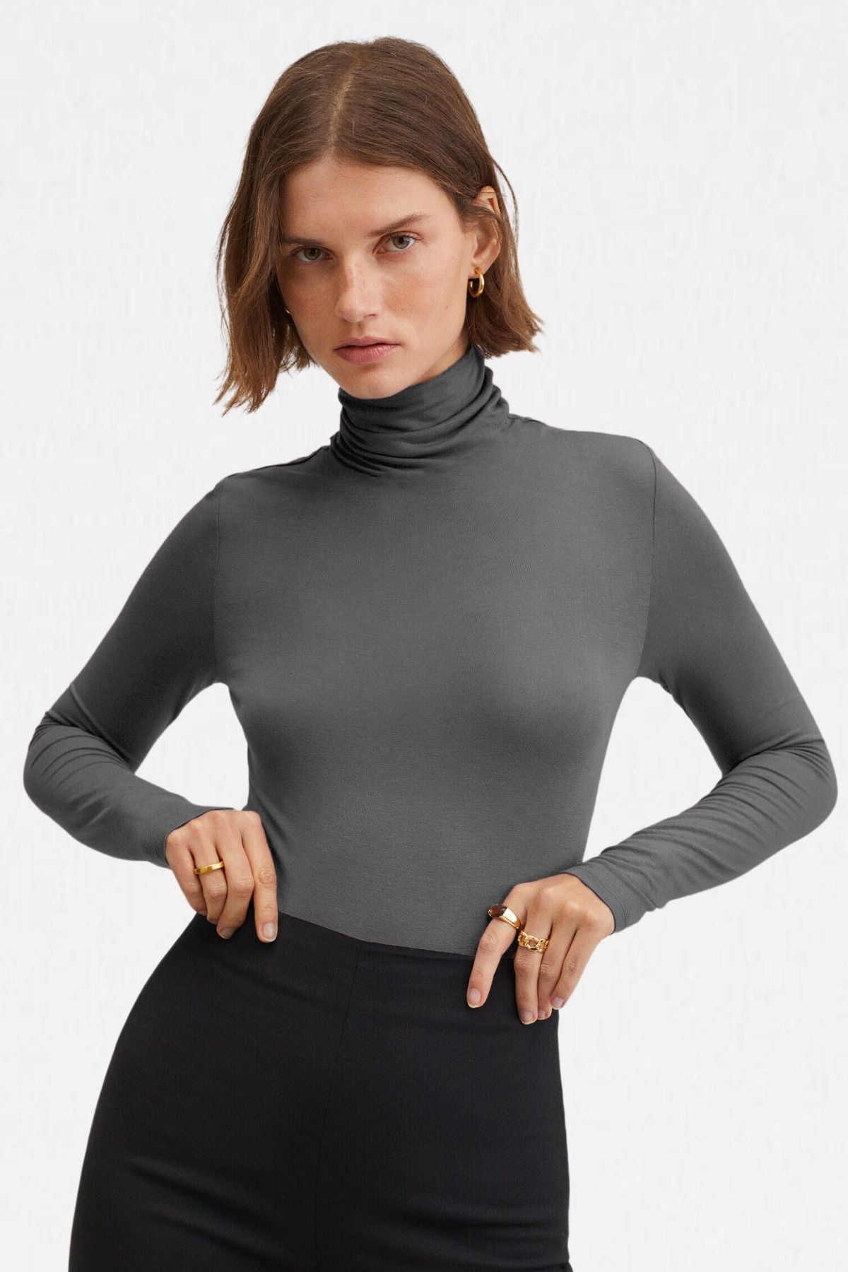 Kadın Ultra Soft Balıkçı Yaka Bluz