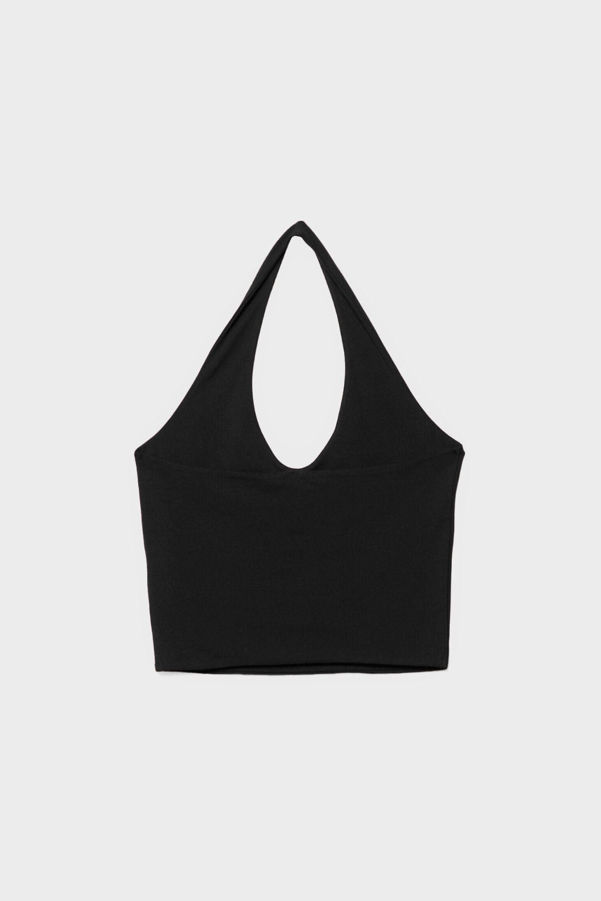 Kadın Halter Yaka Crop Top Body