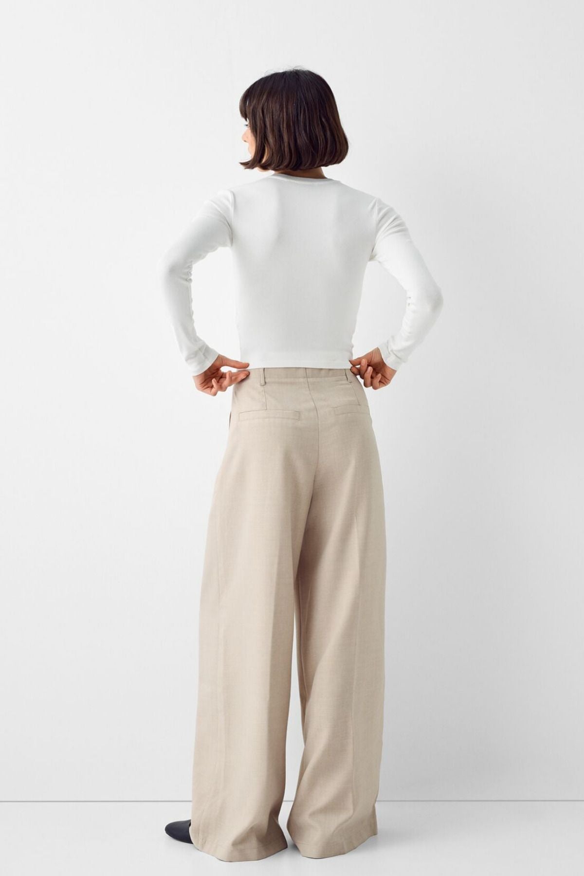 Kadın Bisiklet Yaka Basic Ultra Soft %100 Pamuk Uzun Kol Body