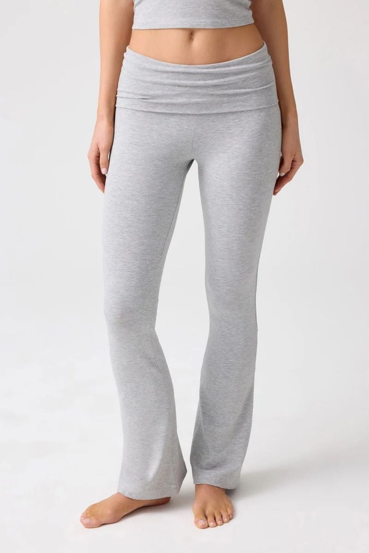 Kadın İspanyol Paça Jarse Ultra Soft Pantolon Flared