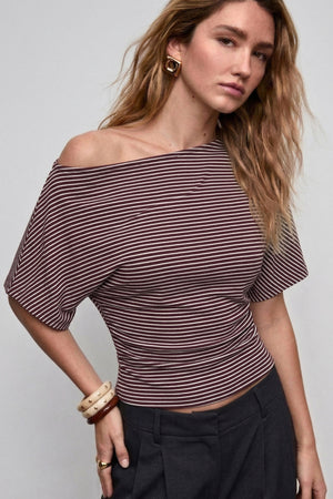 Çizgili Bordo