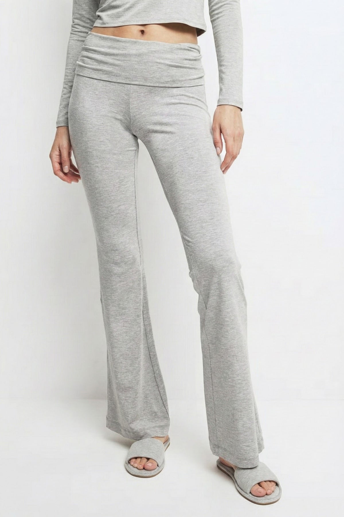 Kadın İspanyol Paça Jarse Ultra Soft Pantolon Flared