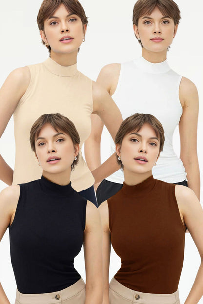 4'lü Kolsuz Body Bluz