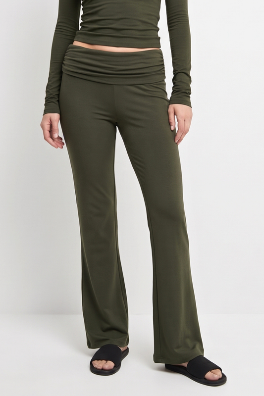Kadın İspanyol Paça Jarse Ultra Soft Pantolon Flared