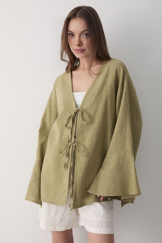 Double-Binded Linen Kimino