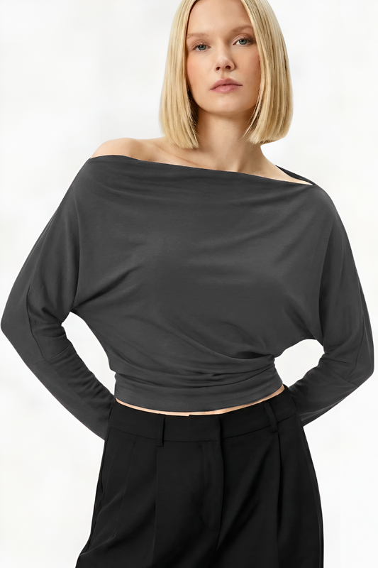 Asimetrik %100 Pamuk tişört