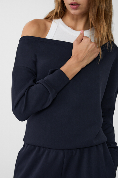 Kadın Yumuşak, açık omuzlu Sweatshirt