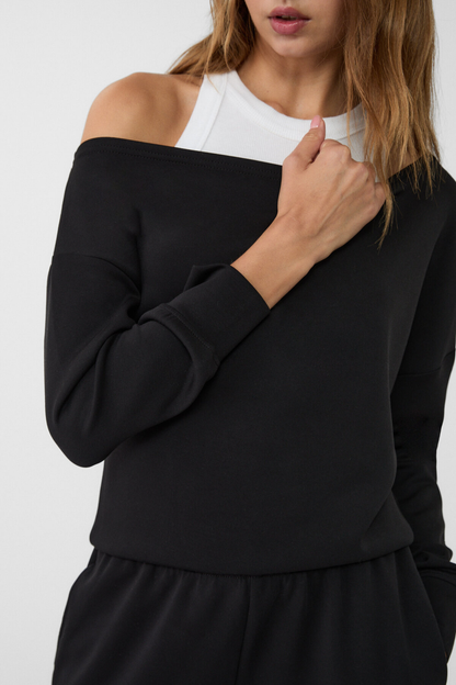 Kadın Yumuşak, açık omuzlu Sweatshirt