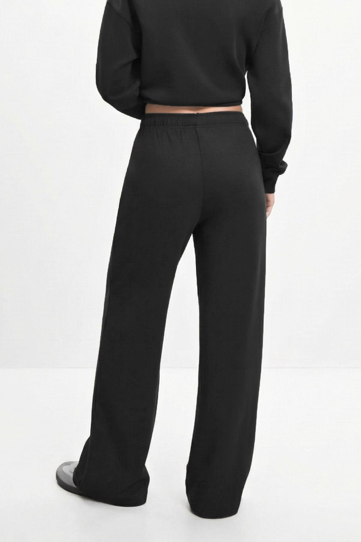 Kahve Geniş Paça Jogger Pantolon