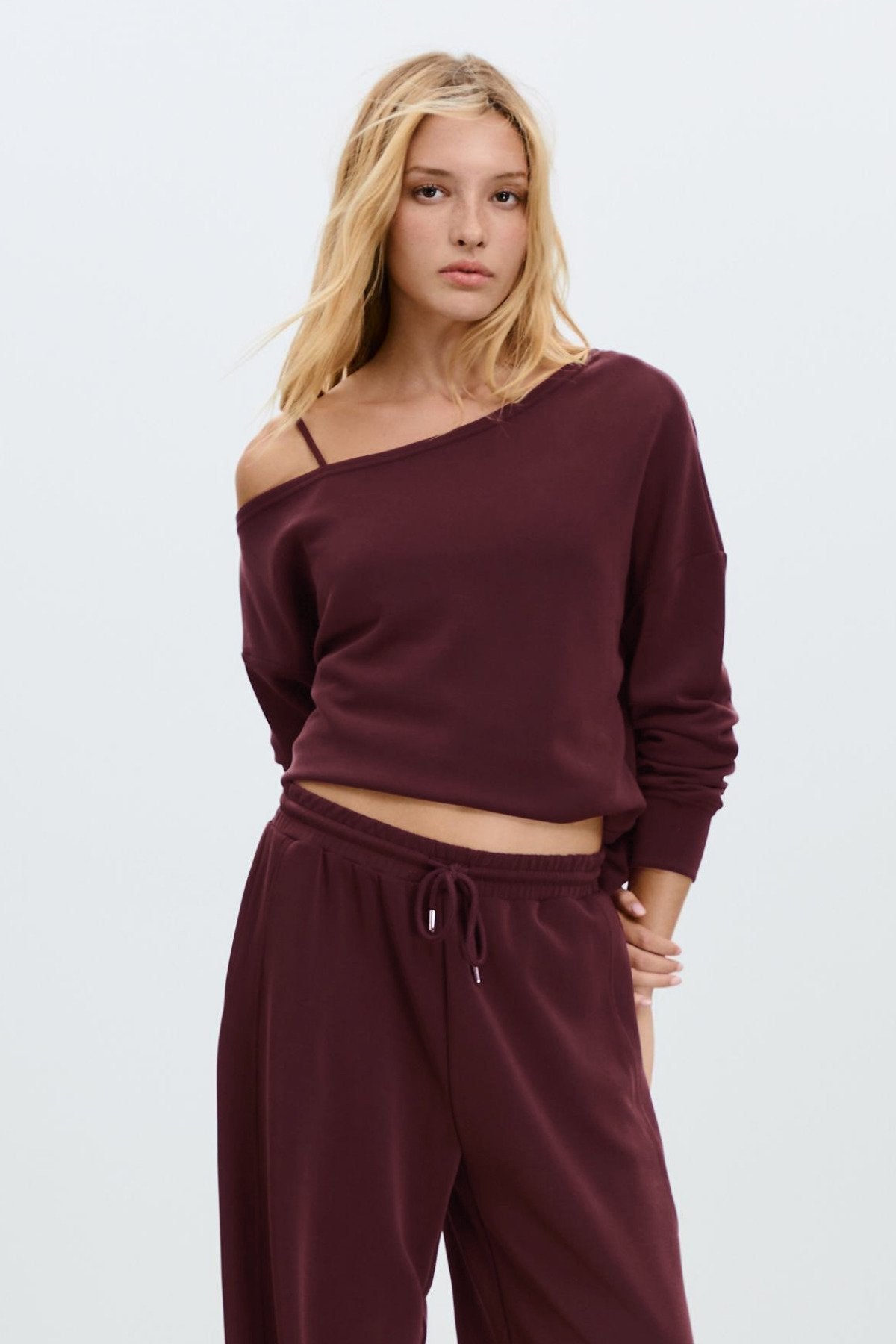 Kadın Yumuşak, açık omuzlu Sweatshirt