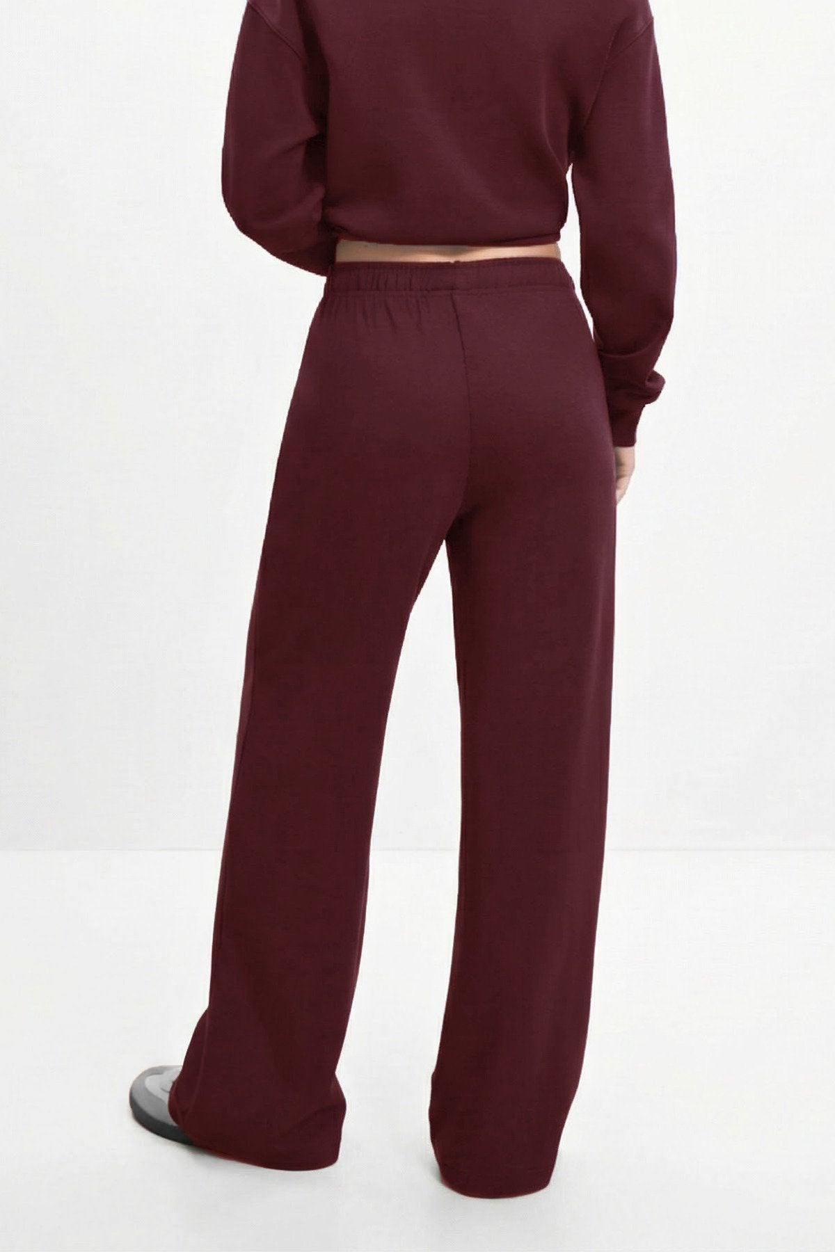 Kahve Geniş Paça Jogger Pantolon