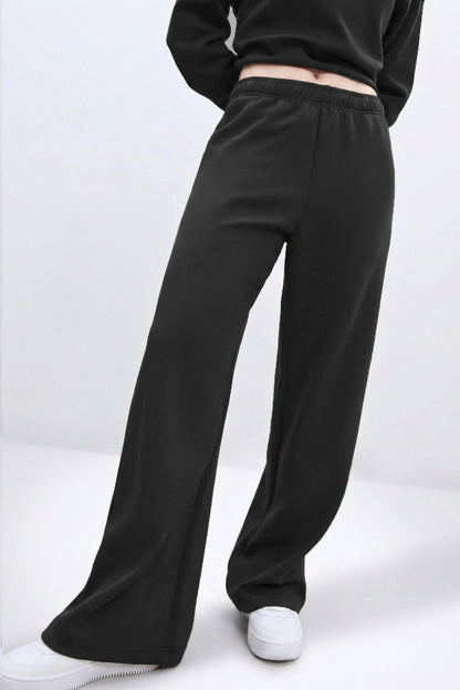 Kahve Geniş Paça Jogger Pantolon