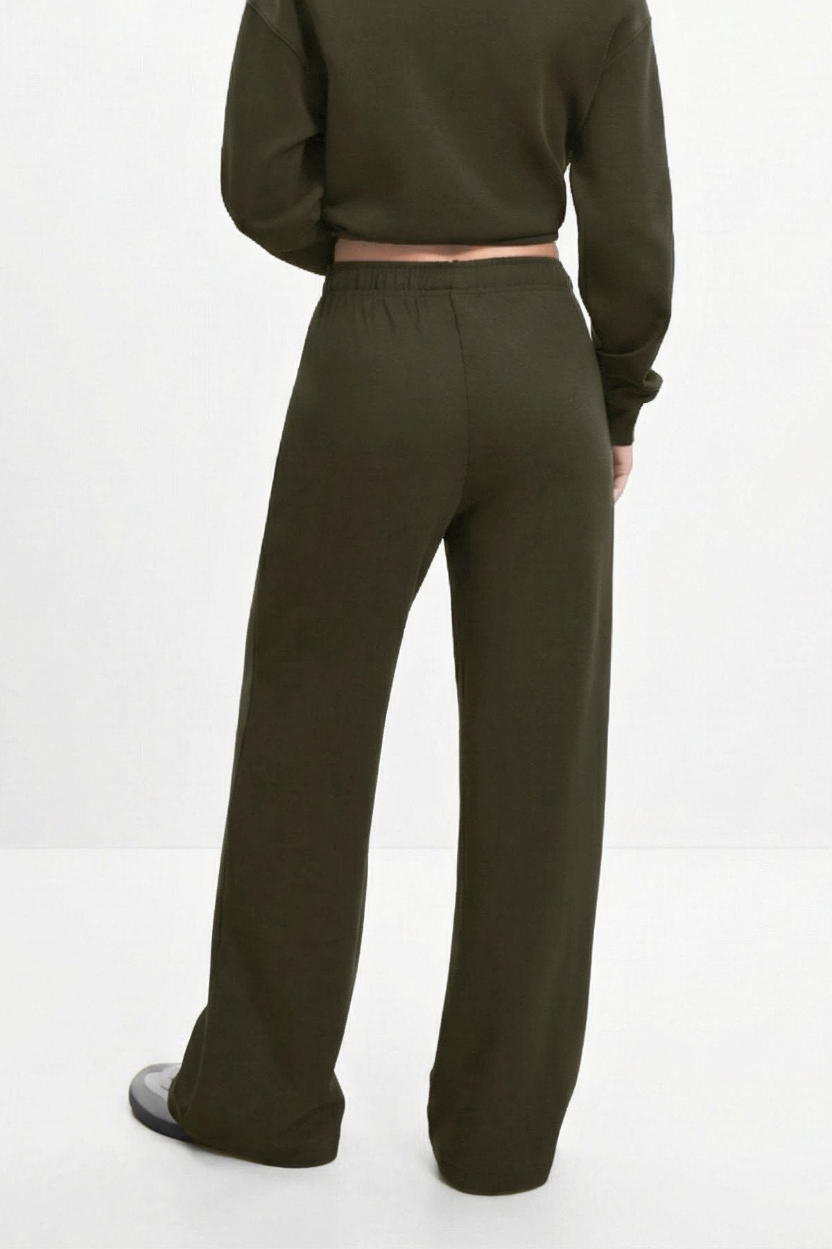 Kahve Geniş Paça Jogger Pantolon