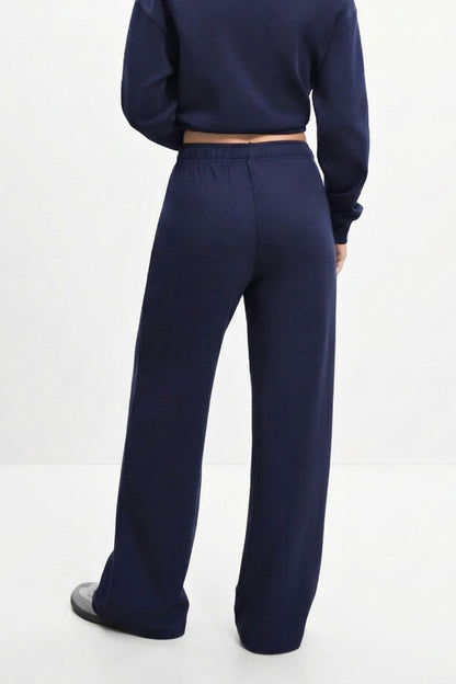 Kahve Geniş Paça Jogger Pantolon