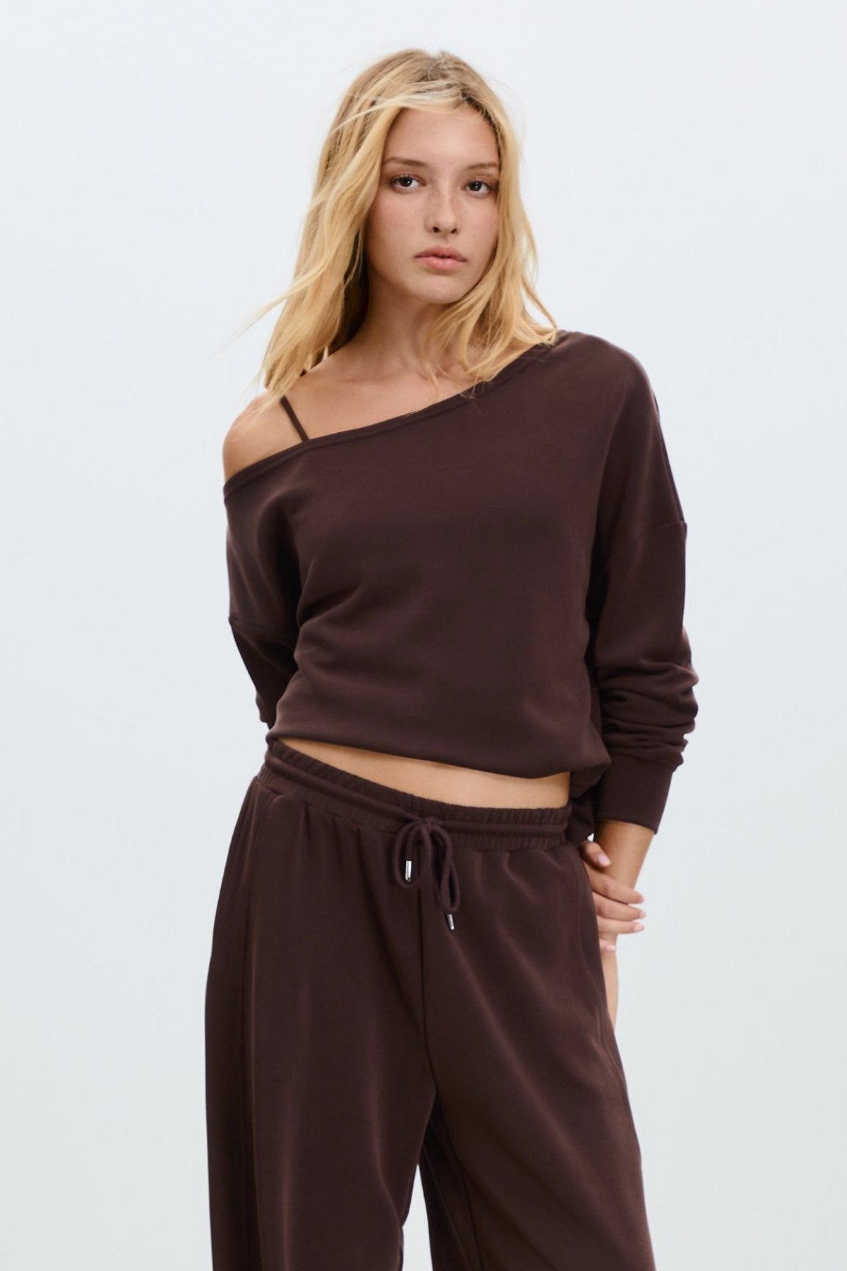 Kadın Yumuşak, açık omuzlu Sweatshirt