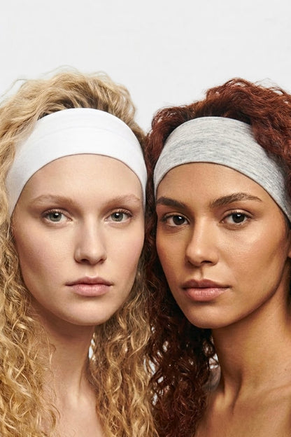 2'li %100 Pamuk Esnek Saç Bandı